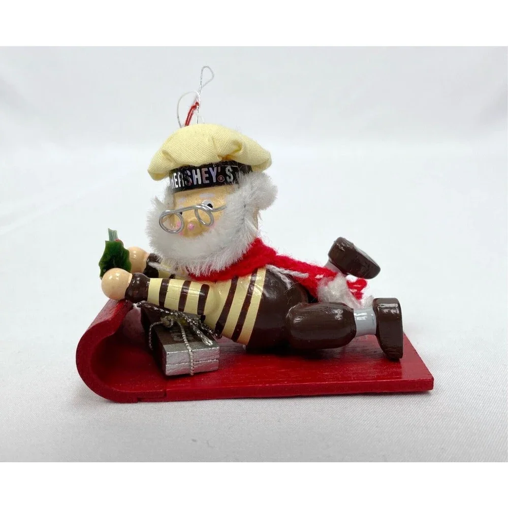 Hershey’s Collector Series Kurt‎ Adler Christmas Ornaments Chocolate Kiss Sled 3